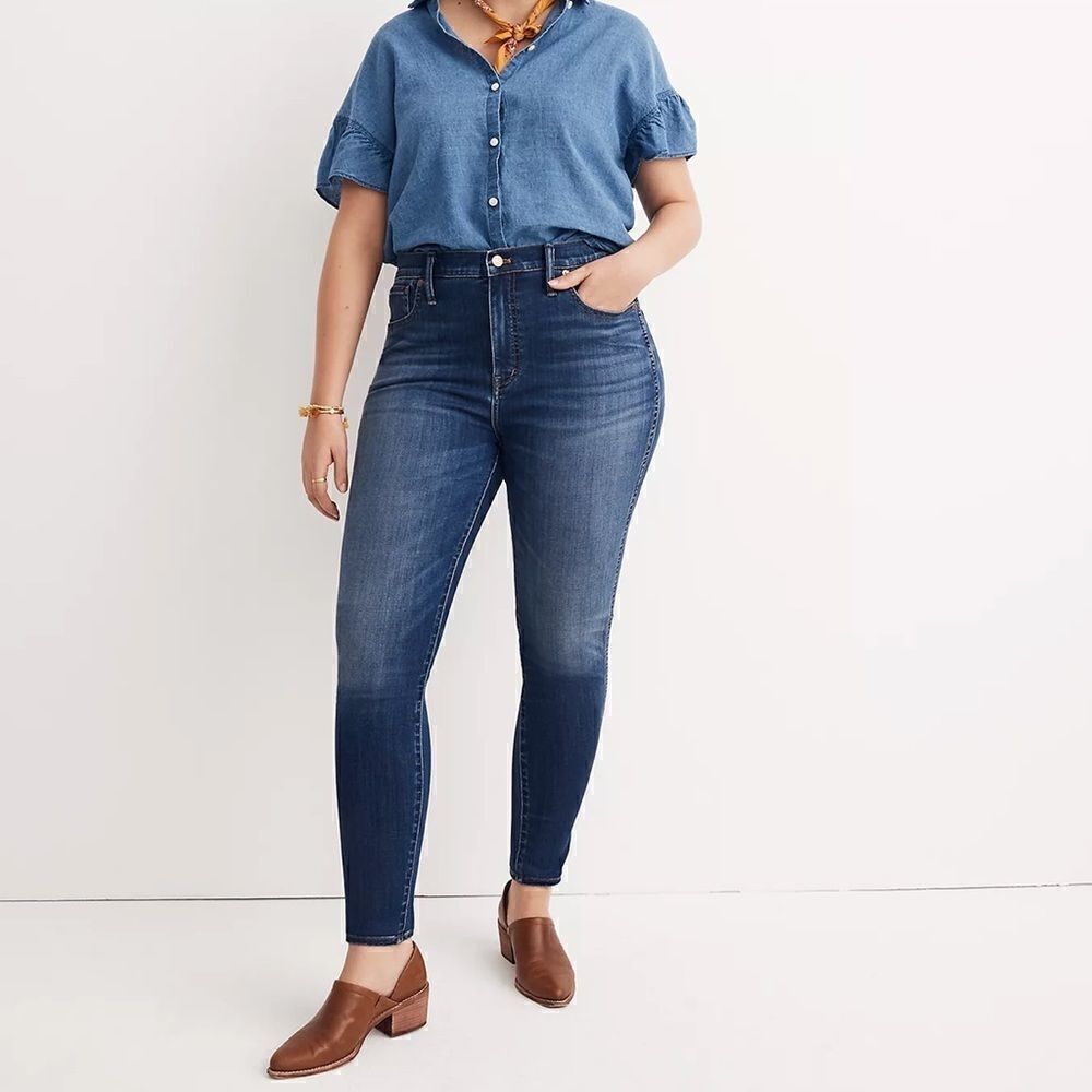 Madewell 10” High Rise Skinny Jeans 37 Plus Size
